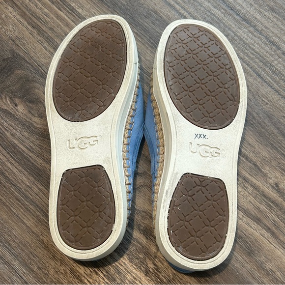 UGG Australia Caleel Leather Suede Slip-On Mule Espadrilles - Picture 9 of 9